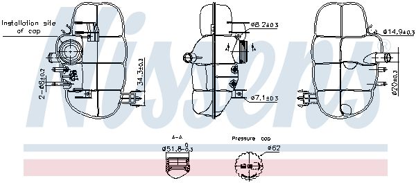 Vas de expansiune, racire NISSENS 996237