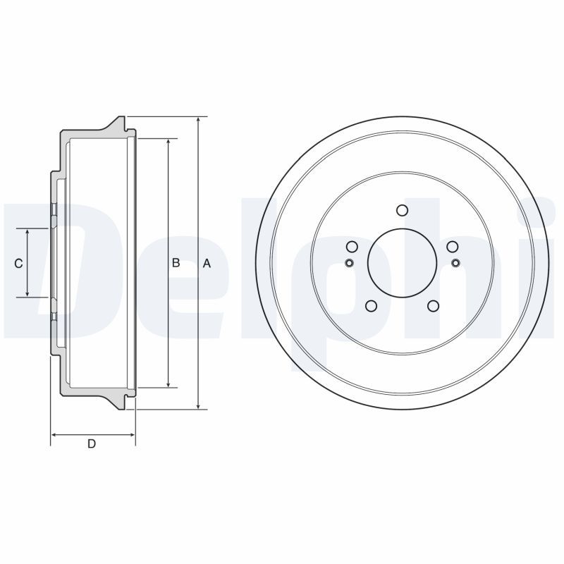 Tambur frana DELPHI BF585