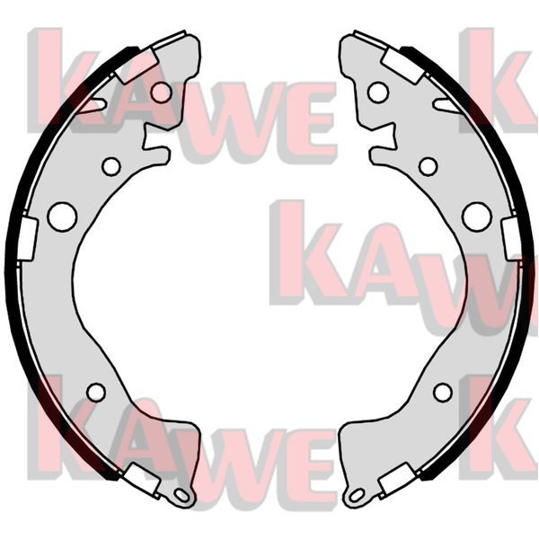 Zestaw szczęk hamulcowych KAWE 01079
