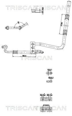 conducta presiune variabila,aer conditionat TRISCAN 9010 16071