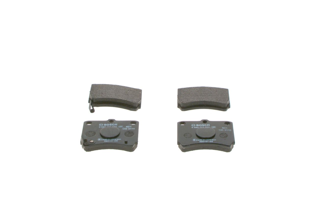 set placute frana,frana disc BOSCH 0 986 493 550