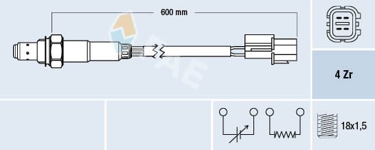 Sonda lambda FAE 77477