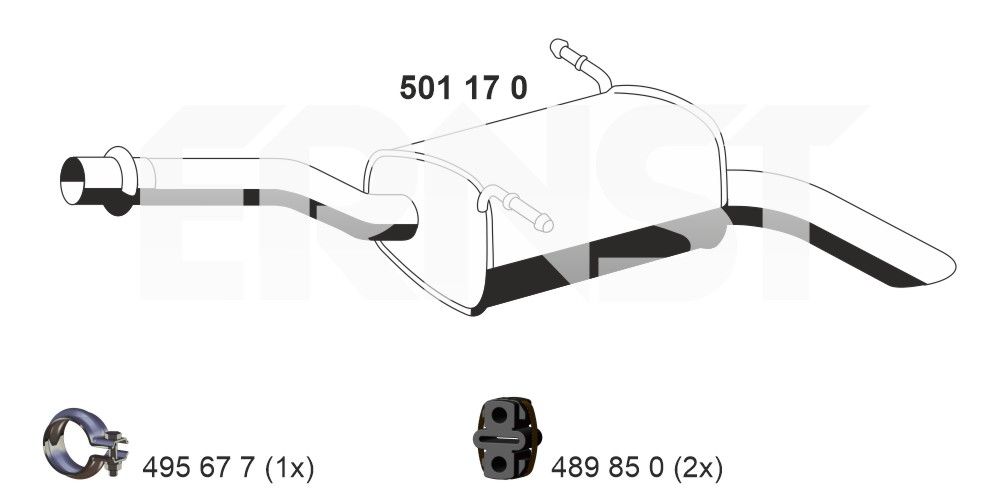Toba esapament finala ERNST 501170