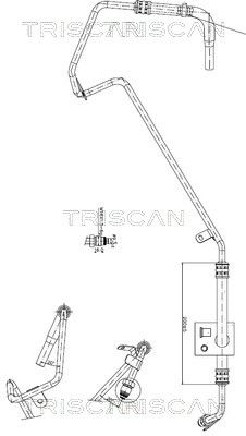 Wąż hydrauliczny, system kierowania TRISCAN 851629018