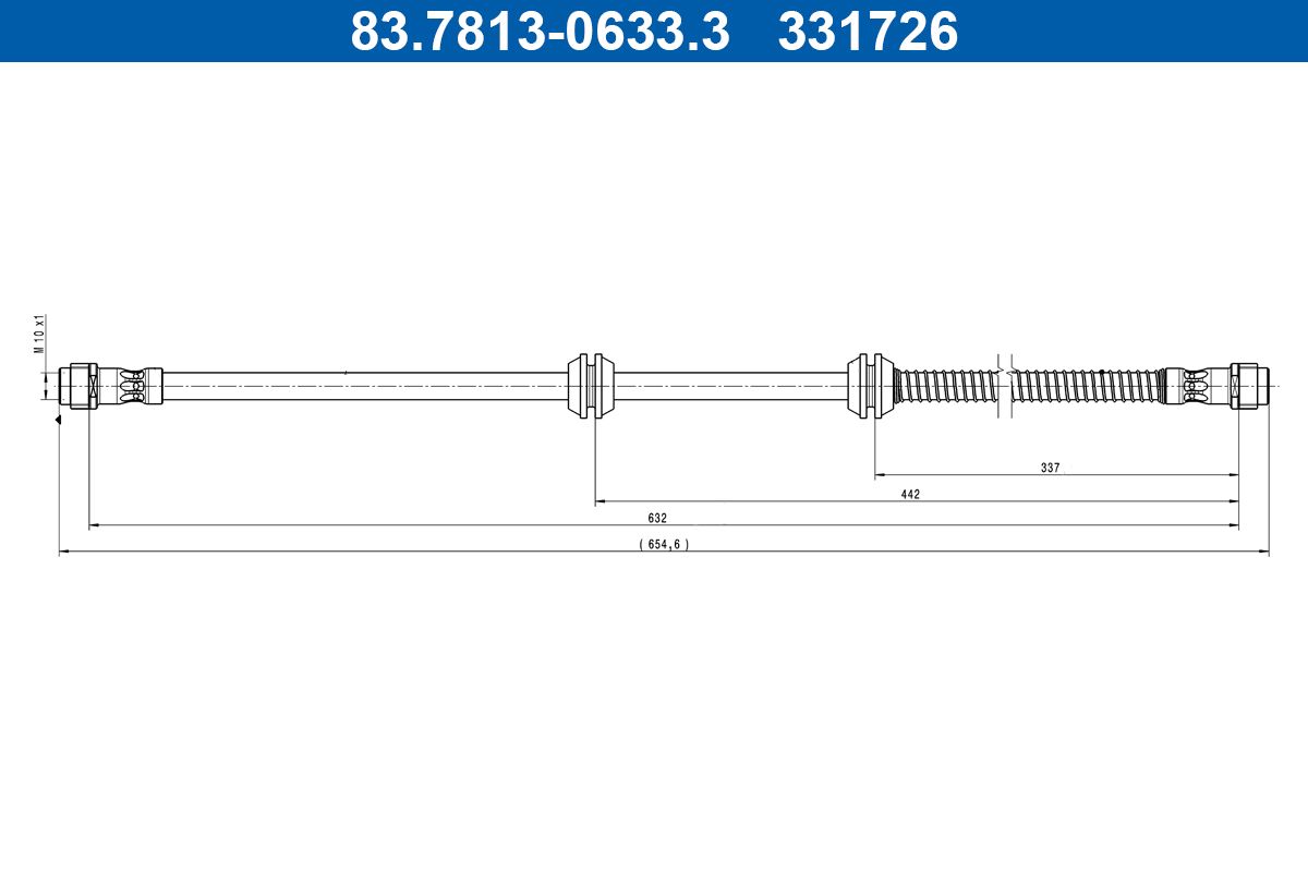 Furtun frana ATE 83.7813-0633.3
