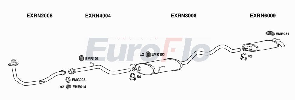 Układ wydechowy EUROFLO RNESP21D6001