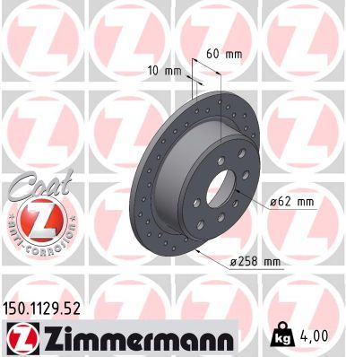 Disc frana ZIMMERMANN SPORT Z 150.1129.52