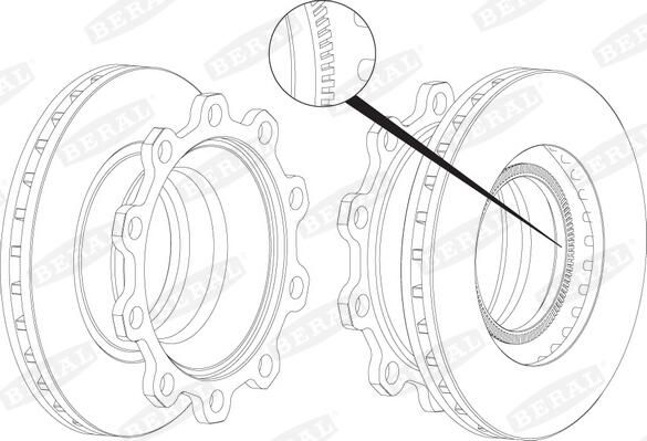 Disc frana BERAL BCR199A