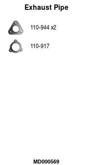 Rura wydechowa FA1 MD000569