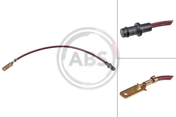 Styk ostrzegawczy, zużycie okładzin hamulcowych A.B.S. 39441