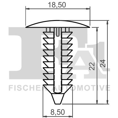 Clip, listwa ochronna FA1 21-10024.10