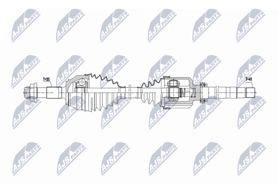 Wał napędowy NTY NPW-CT-164