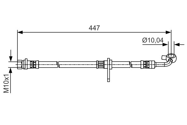 Brzdové hadice BOSCH 1 987 481 511