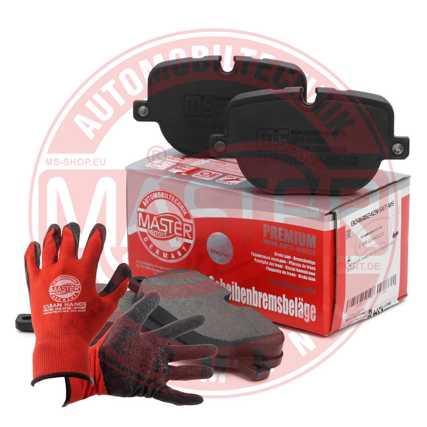 Zestaw klocków hamulcowych, hamulce tarczowe MASTER-SPORT GERMANY 13046118242N-SET-MSP