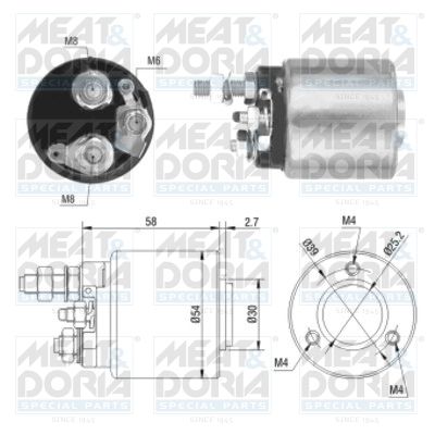 Włącznik elektromagnetyczny, rozrusznik MEAT & DORIA 46008