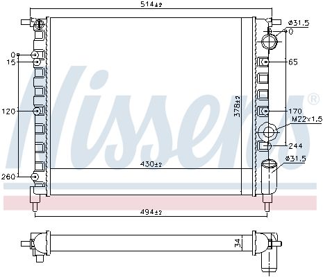 Radiateur, refroidissement du moteur