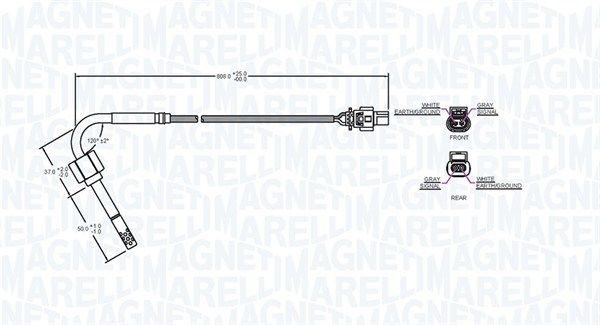 Levně Čidlo, teplota výfukových plynů MAGNETI MARELLI 172000119010