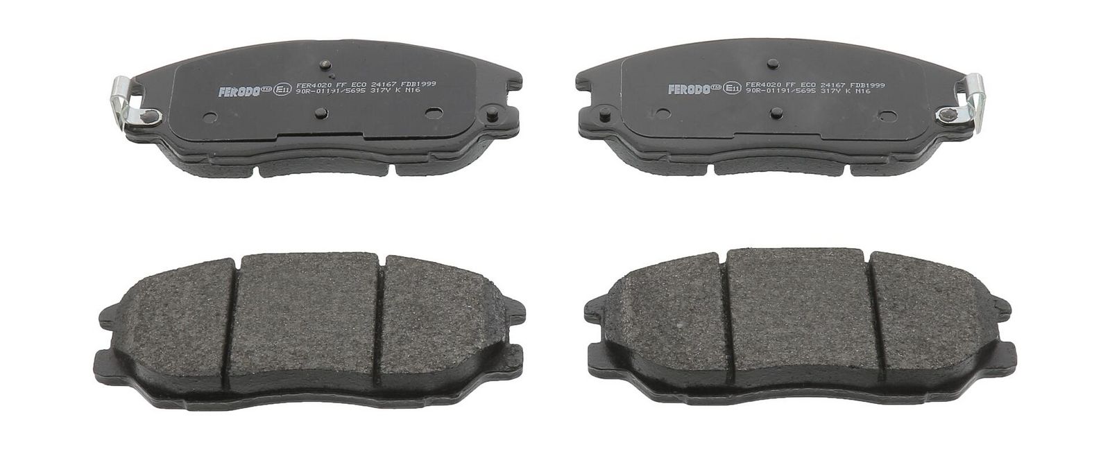 set placute frana,frana disc FERODO PREMIER ECO FRICTION FDB1999