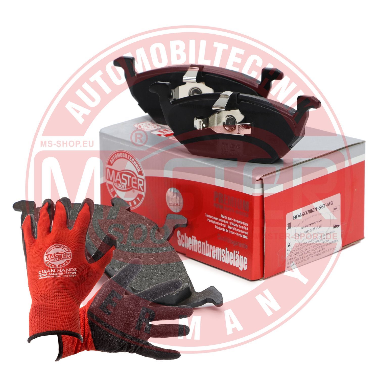 Zestaw klocków hamulcowych, hamulce tarczowe MASTER-SPORT GERMANY 13046071112N-SET-MSP