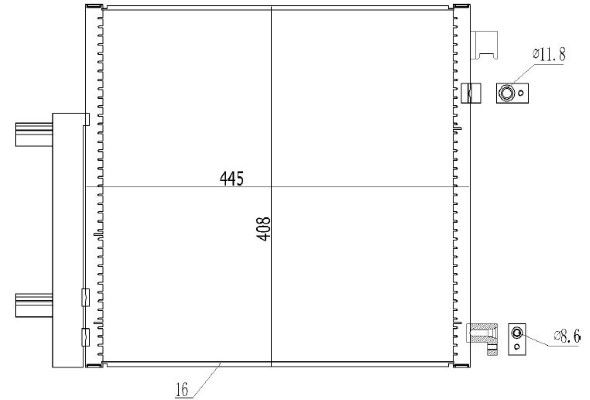Condensator, climatizare MTR 13054394