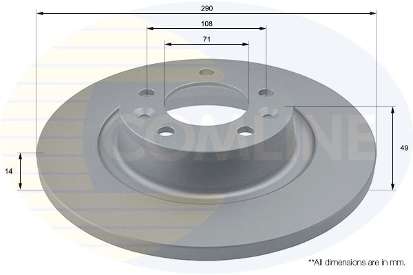 Tarcza hamulcowa COMLINE ADC1581