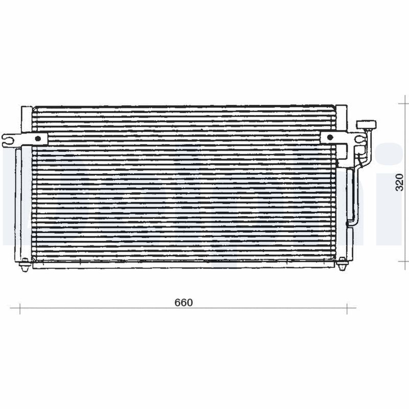 Skraplacz, klimatyzacja DELPHI TSP0225127