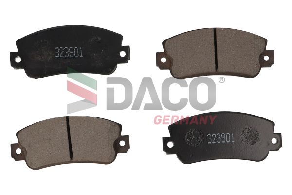 Zestaw klocków hamulcowych, hamulce tarczowe DACO GERMANY 323901