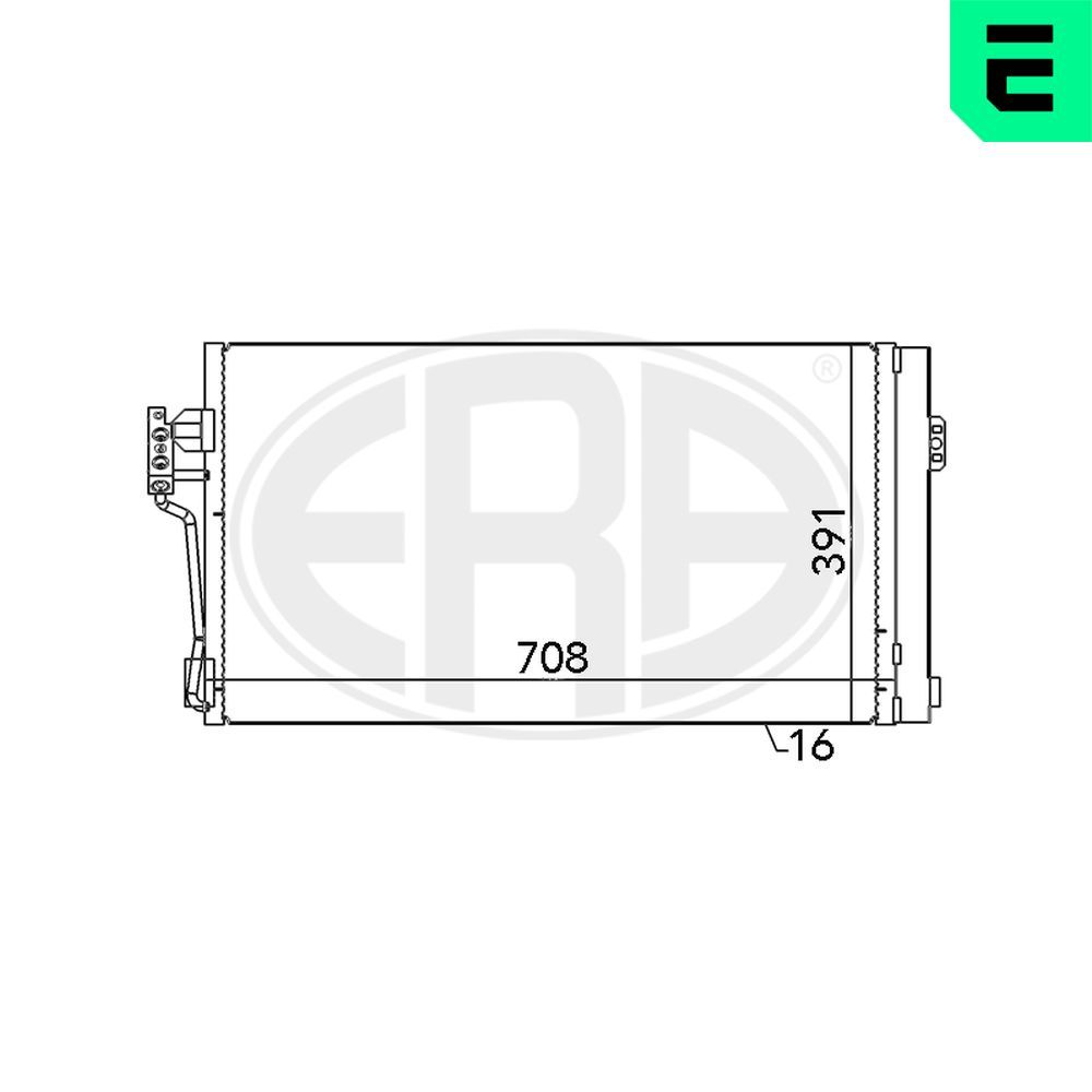 Condensator, climatizare ERA 667064