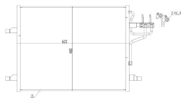 Condensator, climatizare MTR 13054379