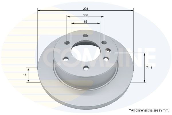 Tarcza hamulcowa COMLINE ADC4077