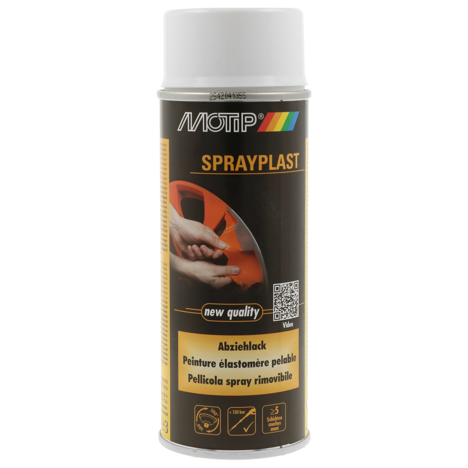 vopsea MOTIP SPRAYPLAST white semi gloss 400 ml 396533