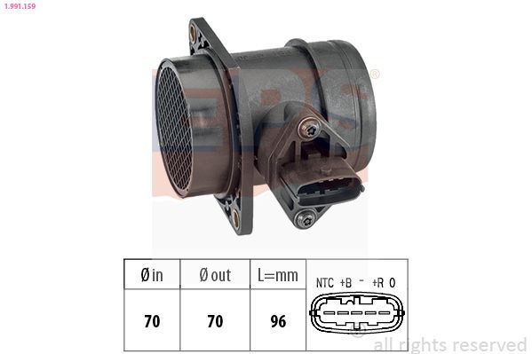 Przepływomierz masowy powietrza EPS 1.991.159