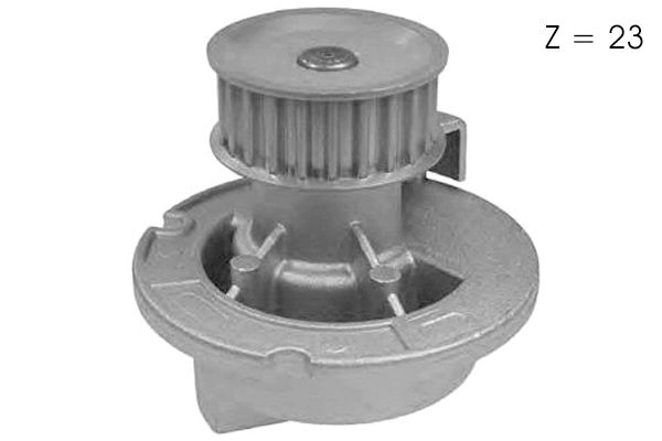 Pompe à eau, refroidissement du moteur