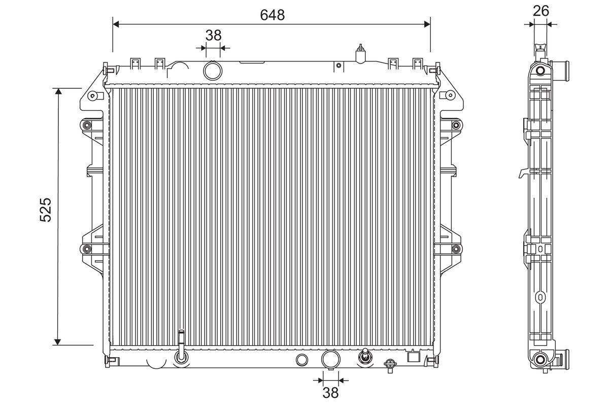 Radiator, racire motor VALEO 701259