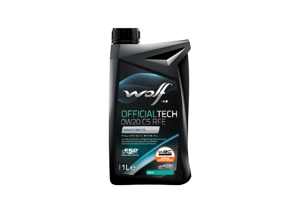 Motorolja WOLF OFFICIALTECH 0W20 C5 RFE 1L