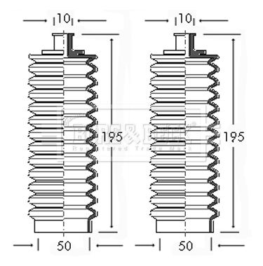 Zestaw osłon, układ kierowniczy BORG & BECK BSG3028