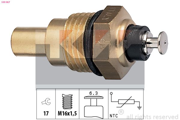 Czujnik, temperatura płynu chłodzącego KW 530 067