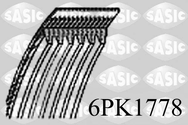 Pasek klinowy wielorowkowy SASIC 6PK1778
