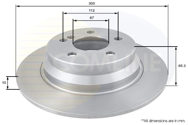 Tarcza hamulcowa COMLINE ADC1625