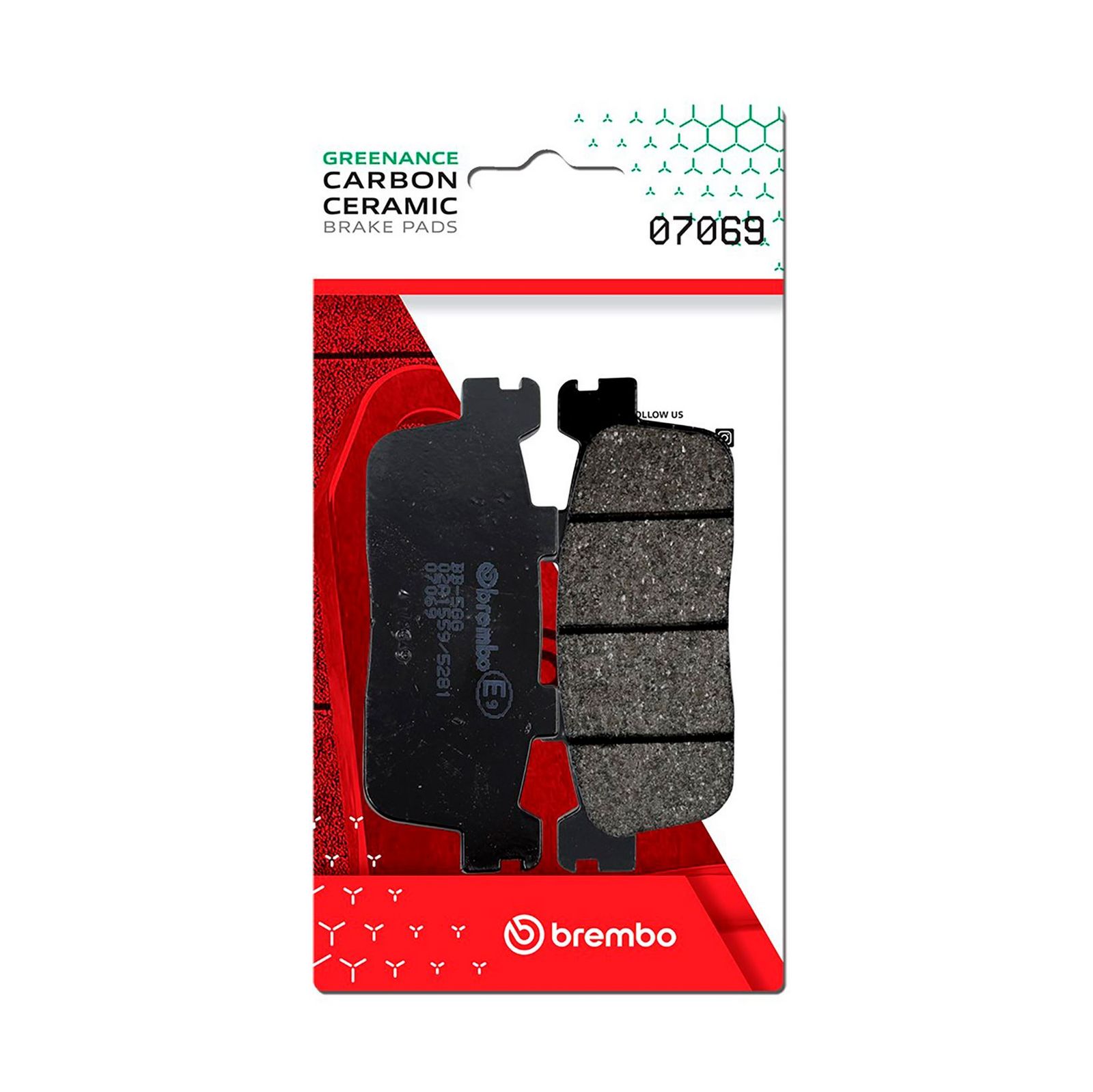 set placute frana,frana disc BREMBO PRIME - CarbonCeramic - CC 07069