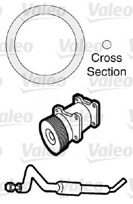 garnitura,conducta lichid de racire VALEO 509742