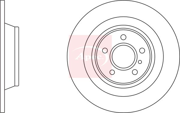 Apec - Rear Brake Disc