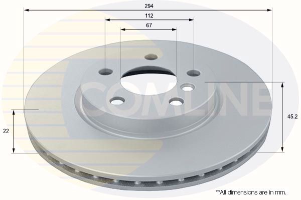 Tarcza hamulcowa COMLINE ADC1792V