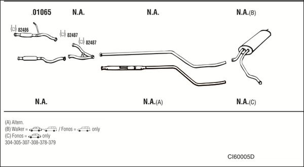 Układ wydechowy WALKER CI60005D