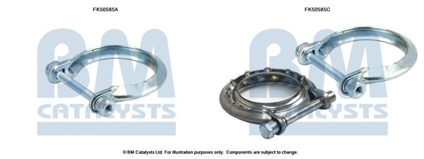 Zestaw montażowy, rura wydechowa BM CATALYSTS FK50585