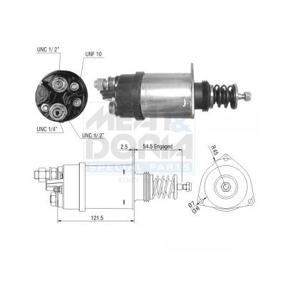 Solenoid, electromotor MEAT & DORIA 46195