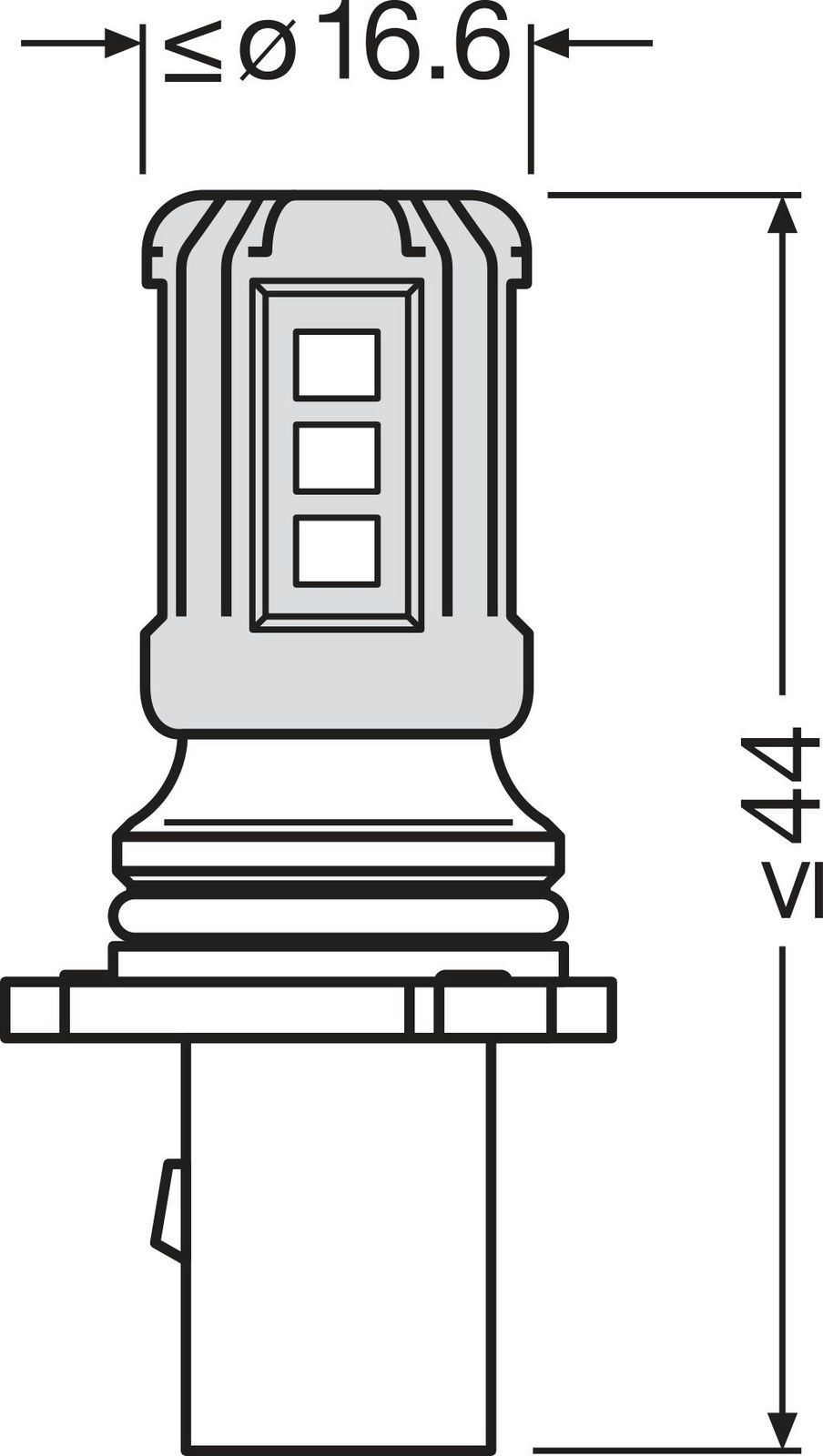 Glödlampa OSRAM 828DWP-1BL