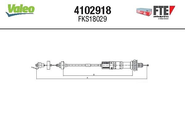Cablu ambreiaj FTE 4102918