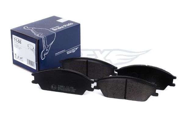 Levně Sada brzdových destiček, kotoučová brzda TOMEX Brakes 11-06