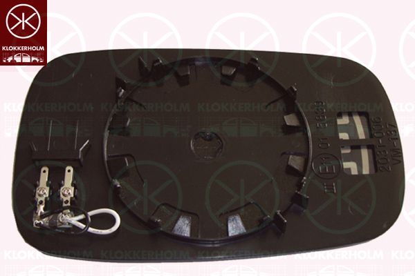 Szkło lusterka, lusterko zewnętrzne KLOKKERHOLM 60411064